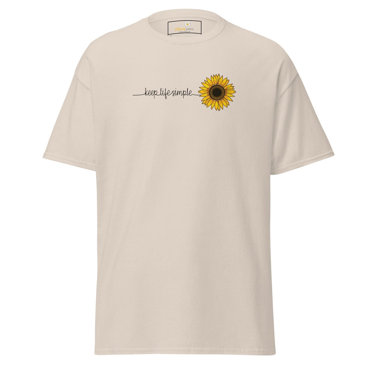 Unisex classic t-shirt - NATURE LIFE SIMPLE FLOWER - REGULAR - Natural / S