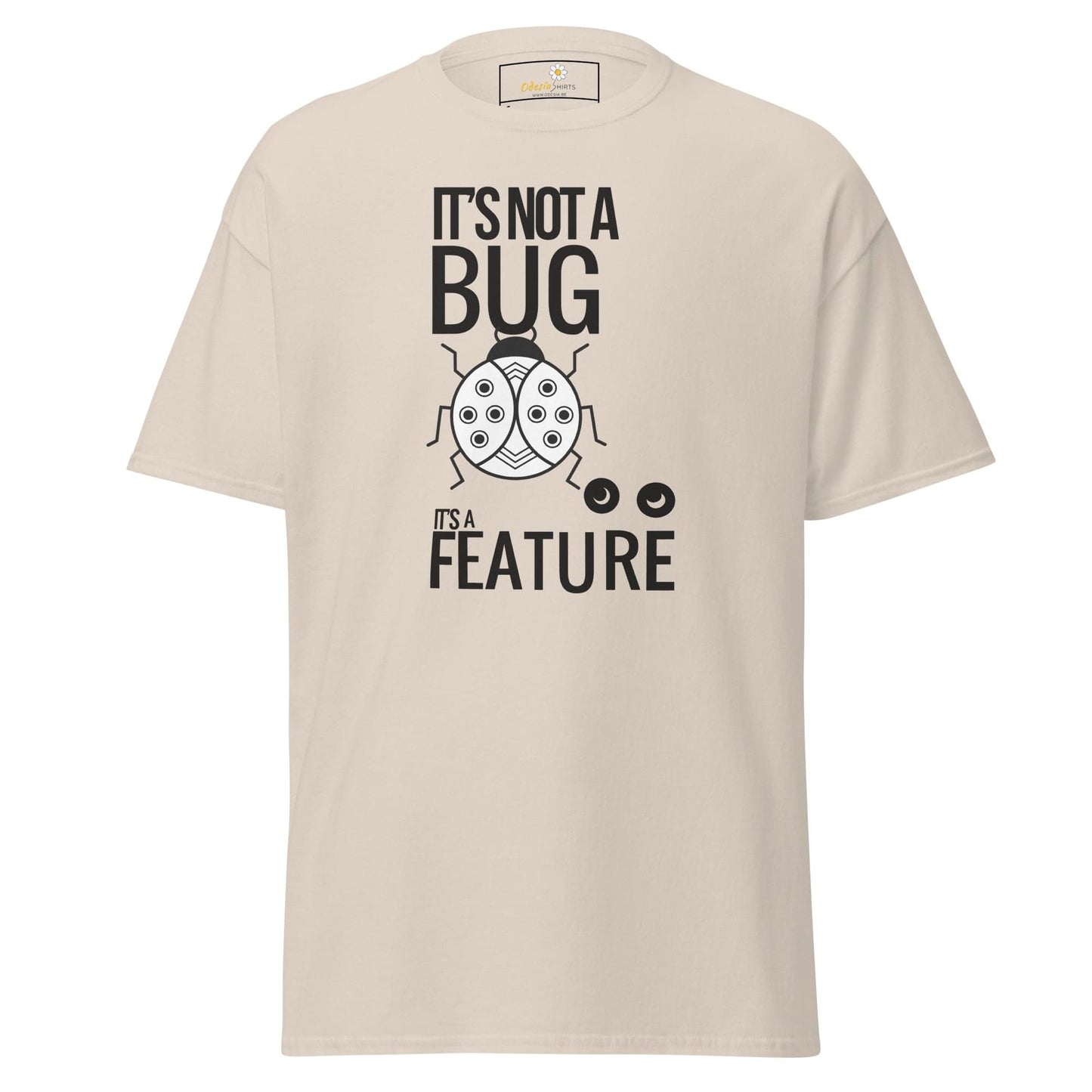 Beige T-shirt with insect graphic for Men and Women in sizes S to XL