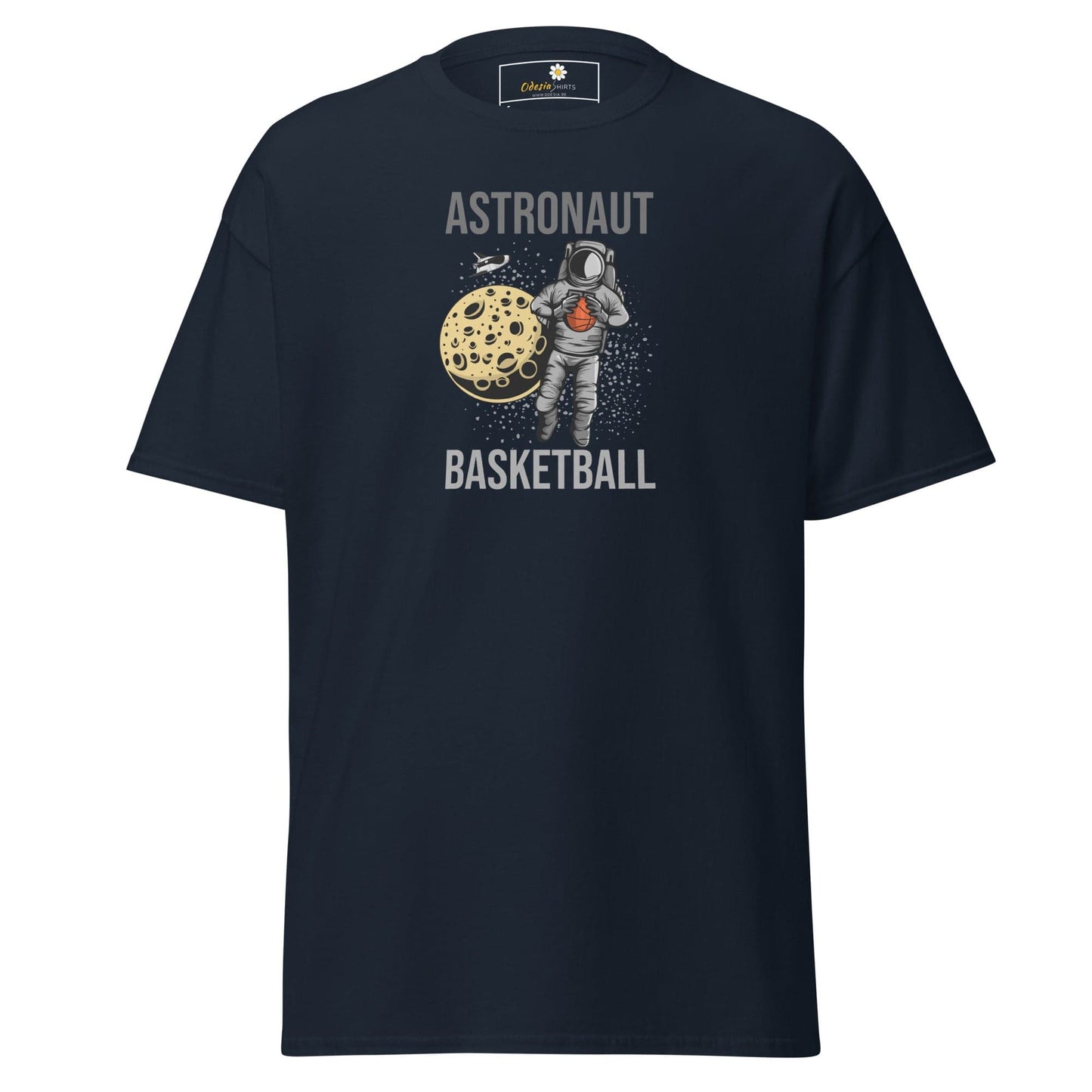 Unisex classic t-shirt - ASTRONAUT BASKETBALL - REGULAR - Navy / S