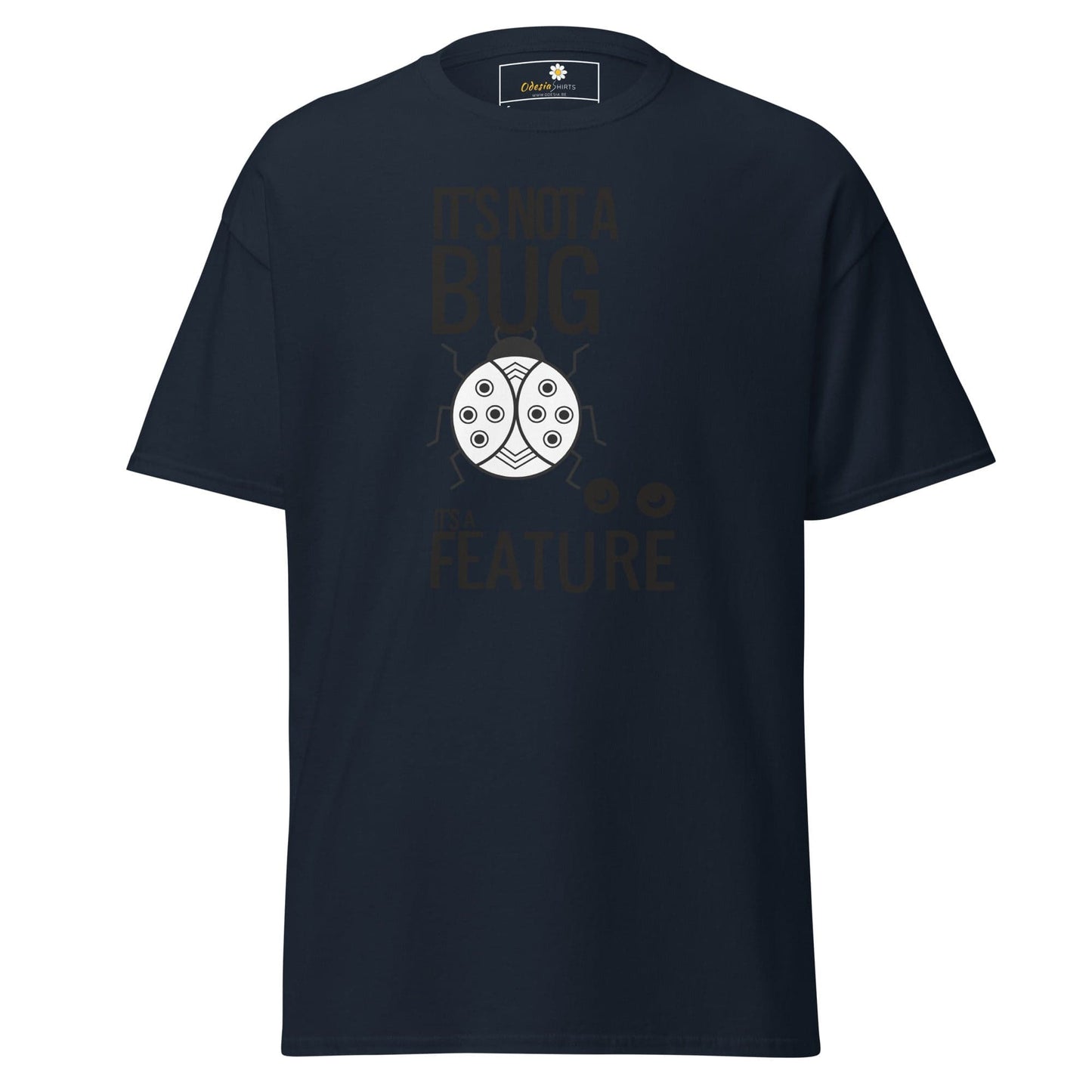Navy blue t-shirt from T-SHIRT DESIGN TEE for men and women available in sizes S-XL