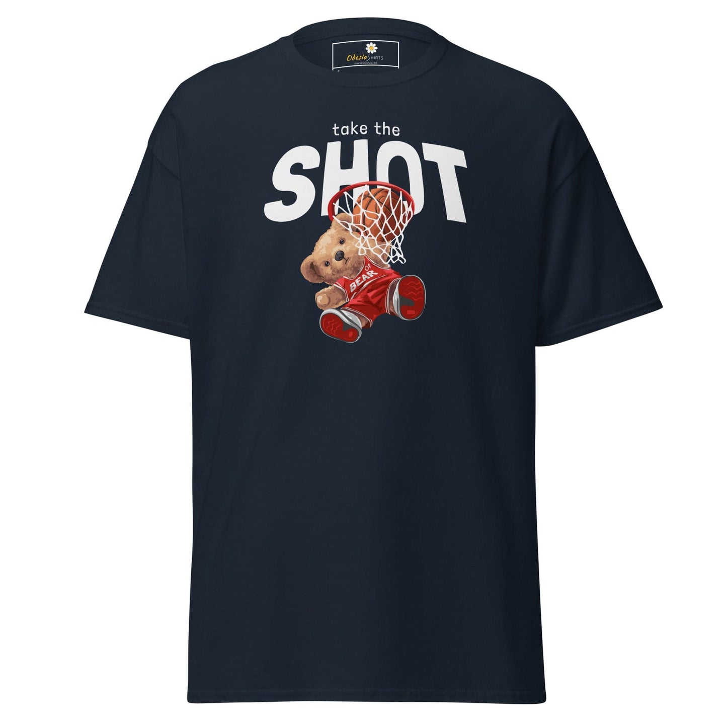 Unisex classic t-shirt - FUN TAKE THE SHOT - REGULAR - Navy / S