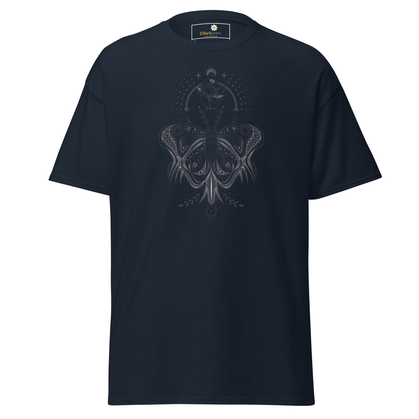 Unisex classic t-shirt - MYSTIC BUTTERFLY - REGULAR - Navy / S