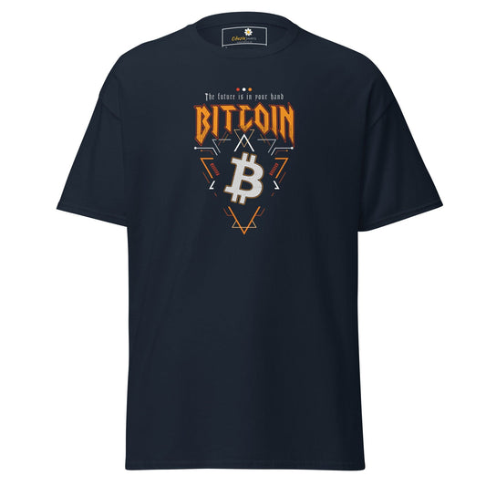 Unisex classic t-shirt - MISC BITCOIN YOUR FUTURE - REGULAR - Navy / S