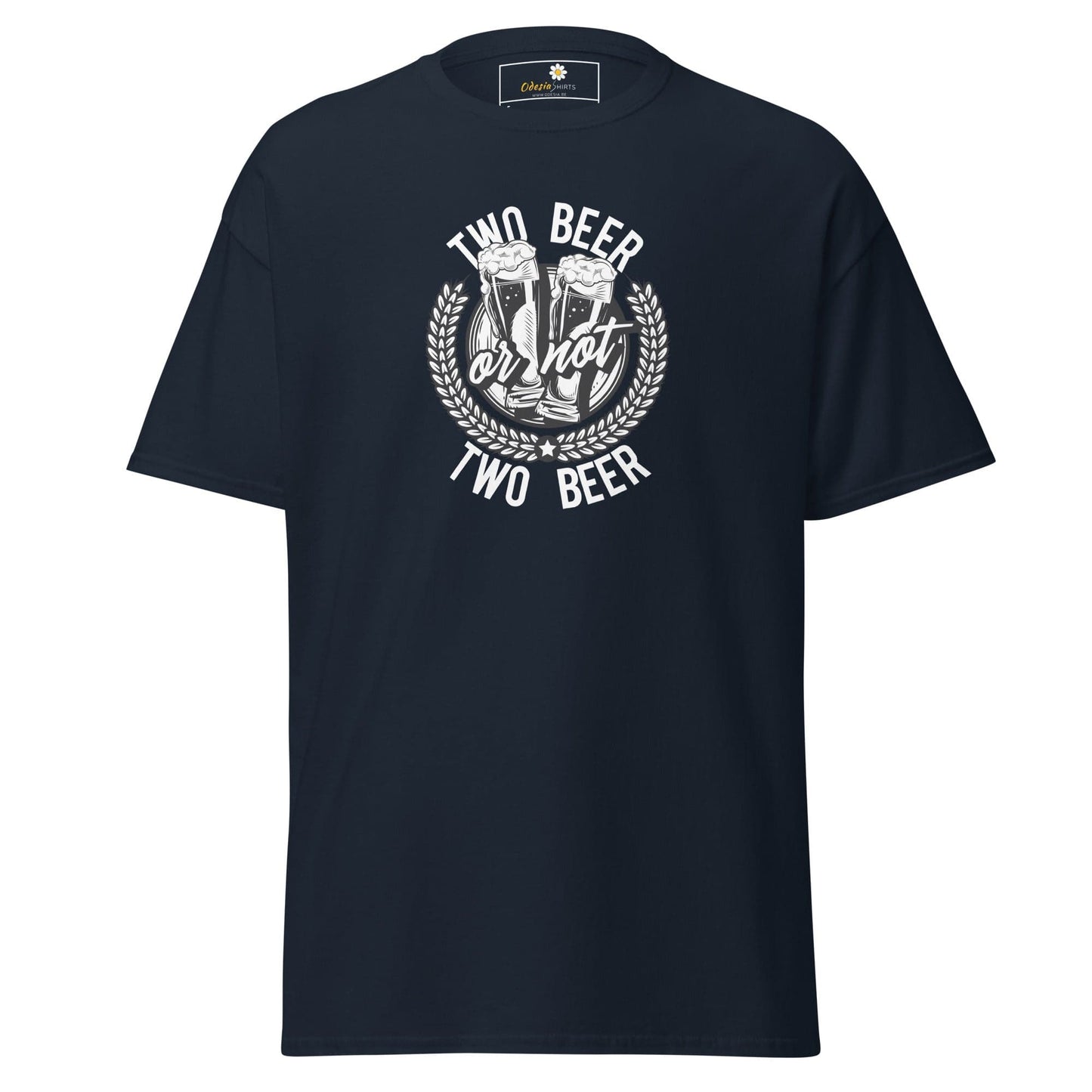 Unisex classic t-shirt - FUN TWO BEER OR NOT - REGULAR - Navy / S
