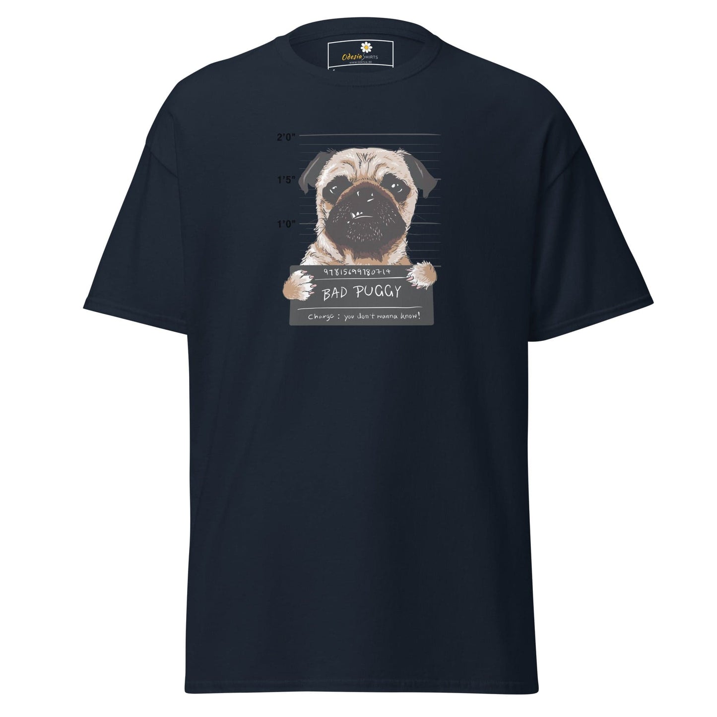 Unisex classic t-shirt - ANIMALS BAD PUPPY - REGULAR - Navy / S