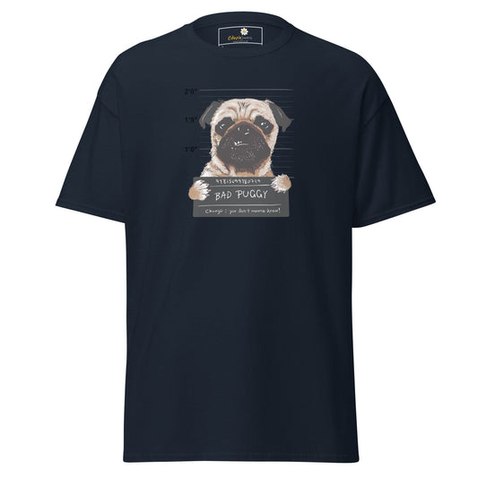 Unisex classic t-shirt - ANIMALS BAD PUPPY - REGULAR - Navy / S