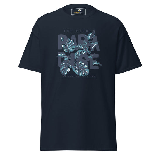 Unisex classic t-shirt - SUMMER HIDDEN PARADISE - REGULAR - Navy / S
