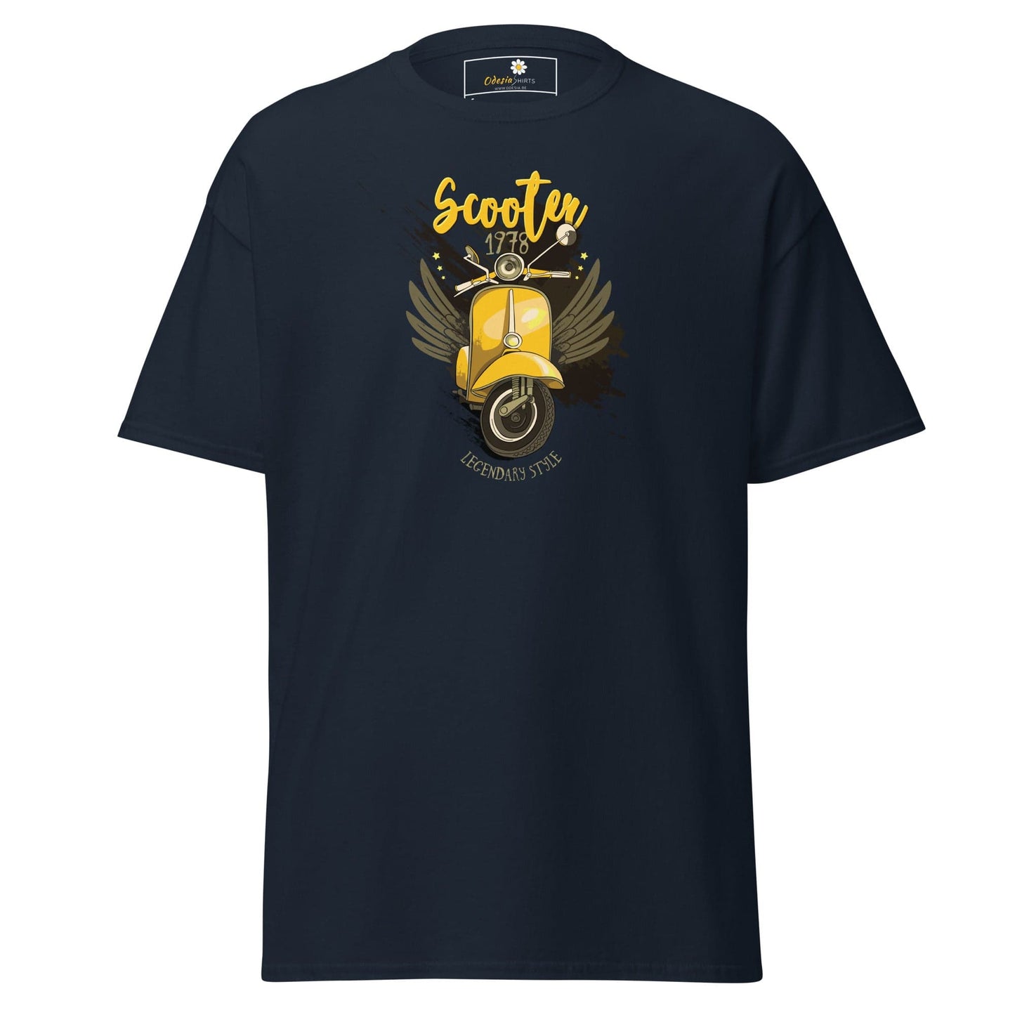 Unisex classic t-shirt - VINTAGE SCOOTER 1978 - REGULAR - Navy / S