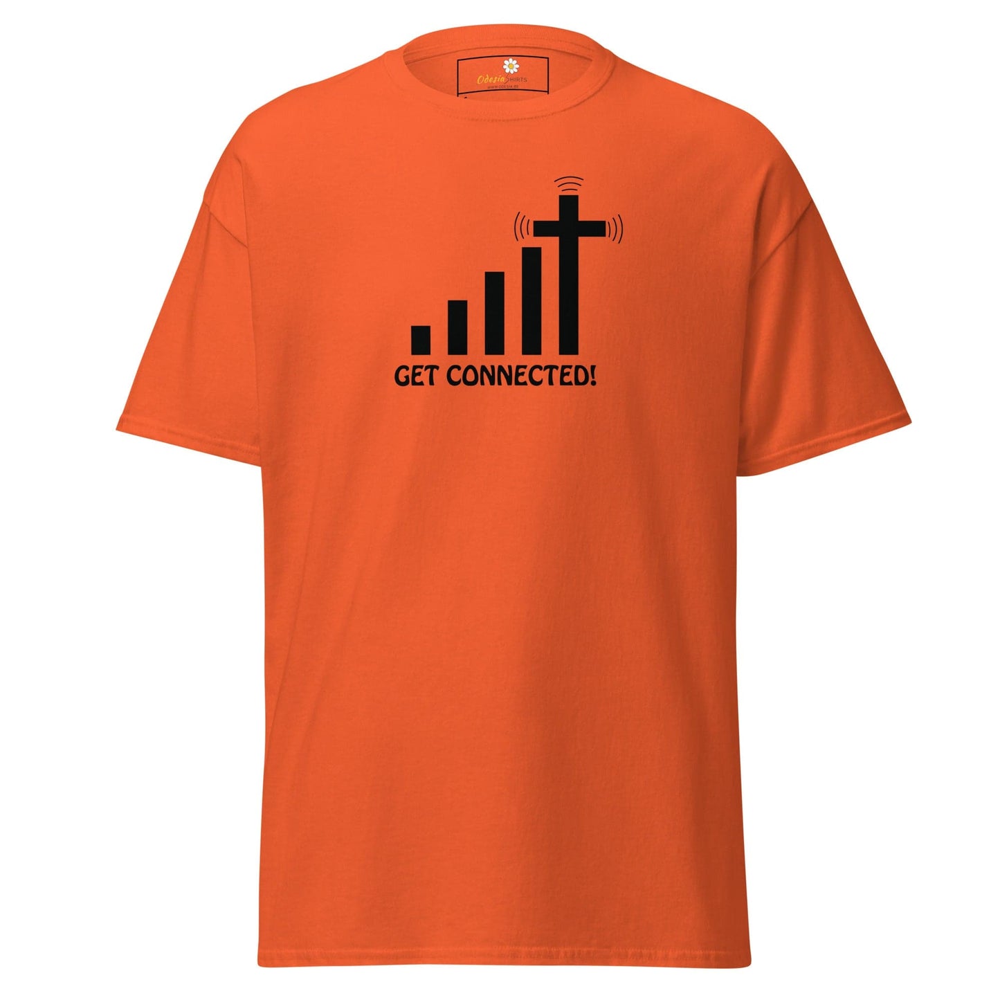 Unisex classic t-shirt - SPIRITUAL GET CONNECTED - REGULAR - Orange / S