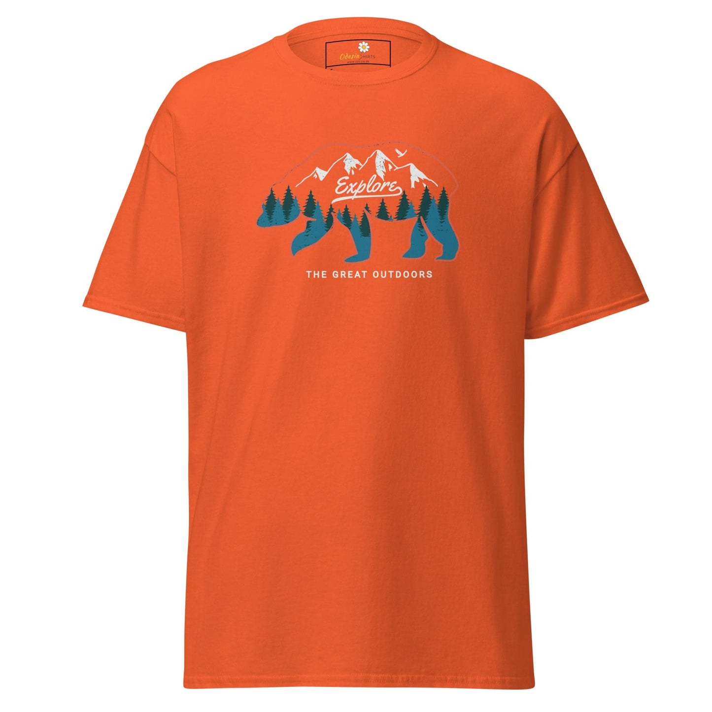 Unisex classic t-shirt ADVENTURE GREAT OUTDOORS - REGULAR - Orange / S