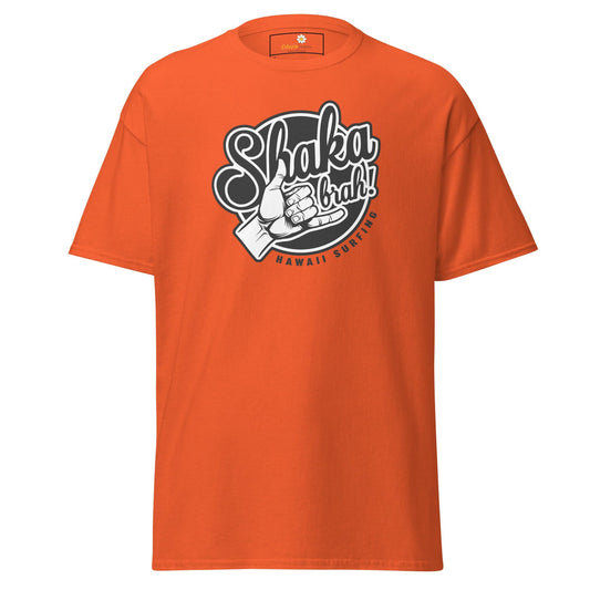 Unisex classic t-shirt - MYSTIC SHAKA BRAH - REGULAR - Orange / S