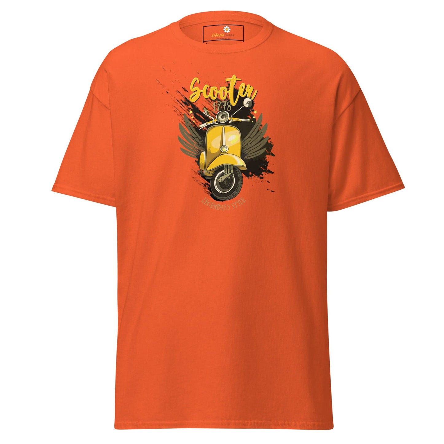 Unisex classic t-shirt - VINTAGE SCOOTER 1978 - REGULAR - Orange / S