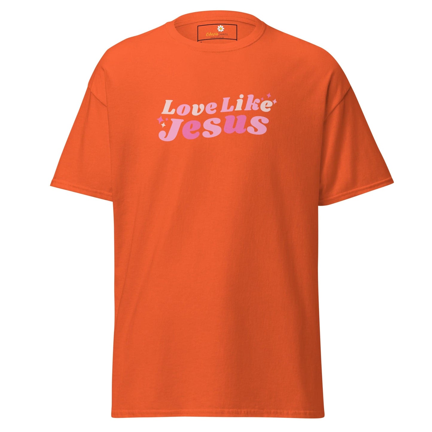 Unisex classic t-shirt - SPIRITUAL LOVE LIKE JESUS - REGULAR - Orange / S
