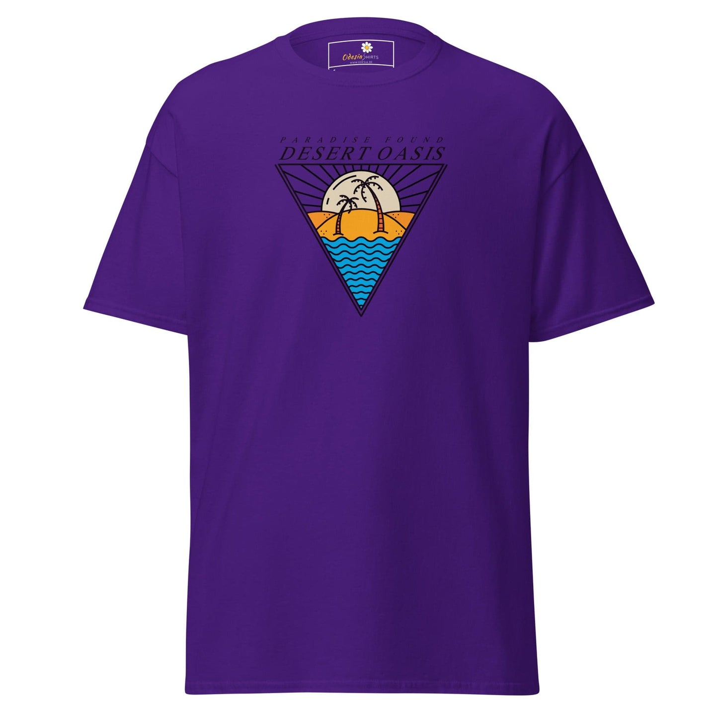 Unisex classic t-shirt - SUMMER DESERT OASIS - REGULAR - Purple / S