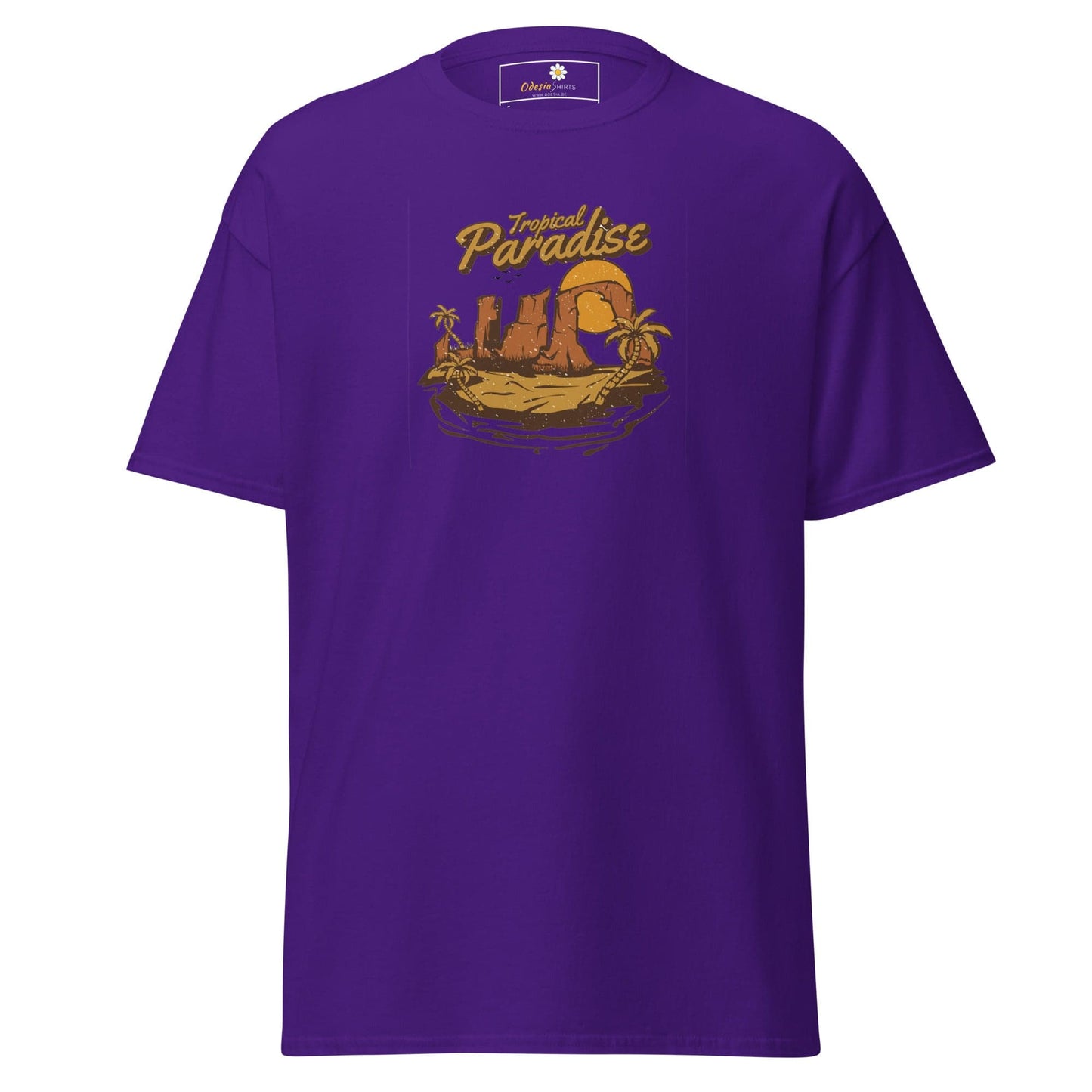 Unisex classic t-shirt - SUMMER TROPICAL PARADISE - REGULAR - Purple / S