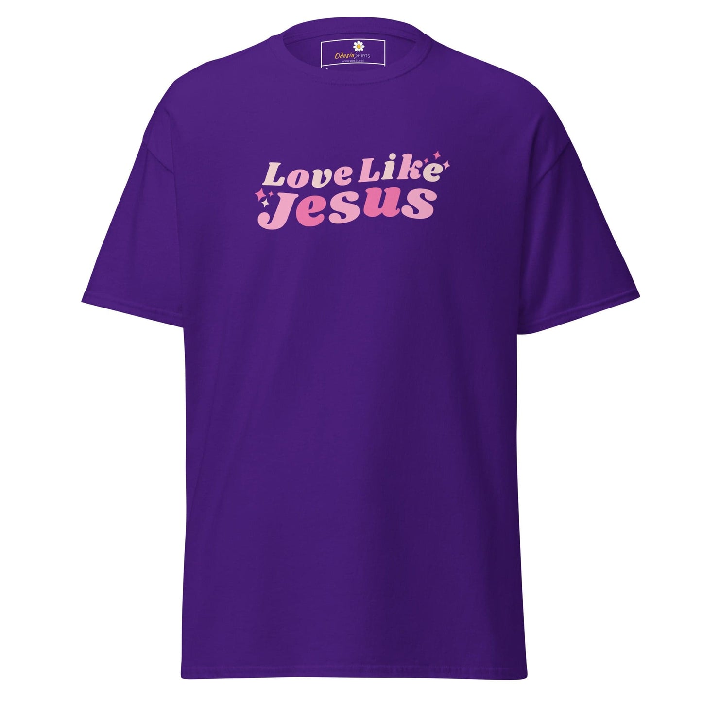 Unisex classic t-shirt - SPIRITUAL LOVE LIKE JESUS - REGULAR - Purple / S
