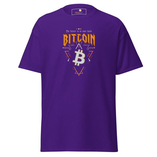 Unisex classic t-shirt - MISC BITCOIN YOUR FUTURE - REGULAR - Purple / S