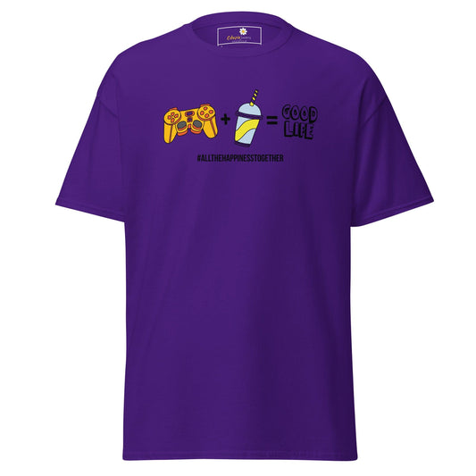 Purple T-Shirt with Graphic for Men and Women in Sizes S to XL