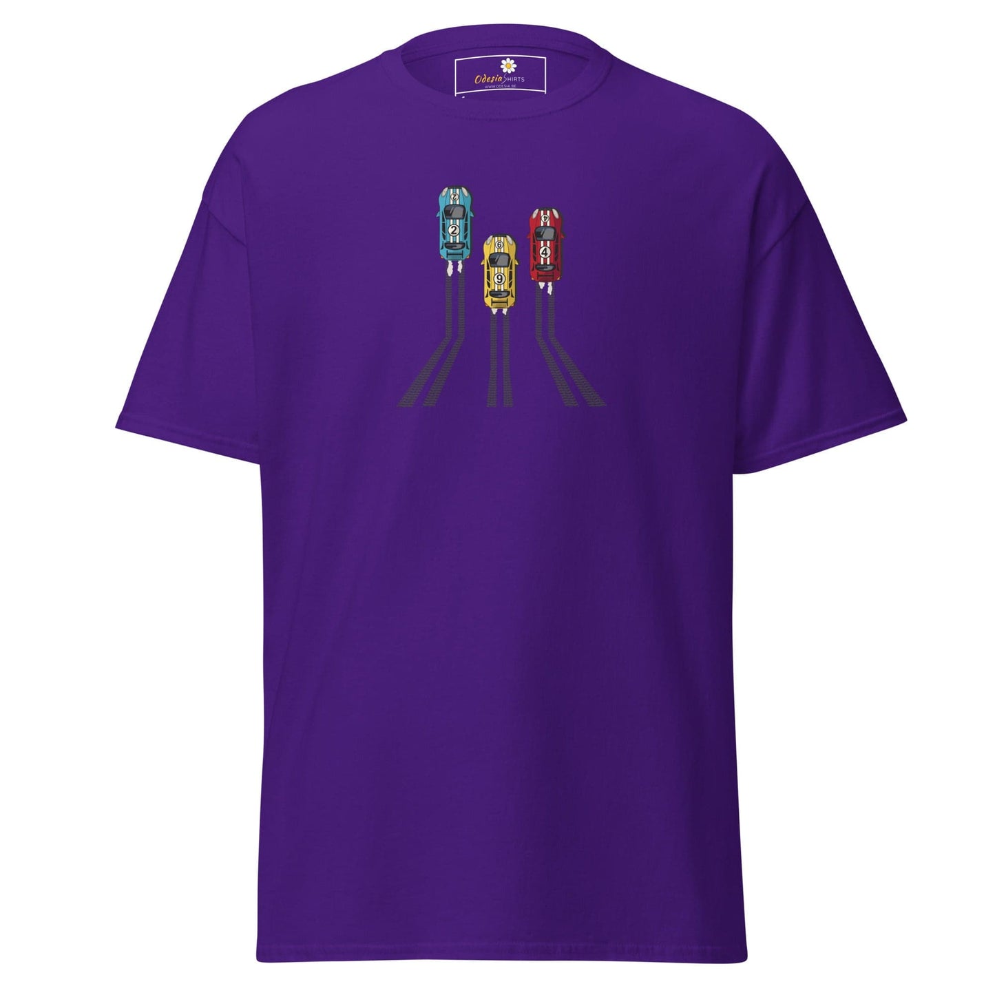 Unisex classic t-shirt - SPORT RACING CARS - REGULAR - Purple / S