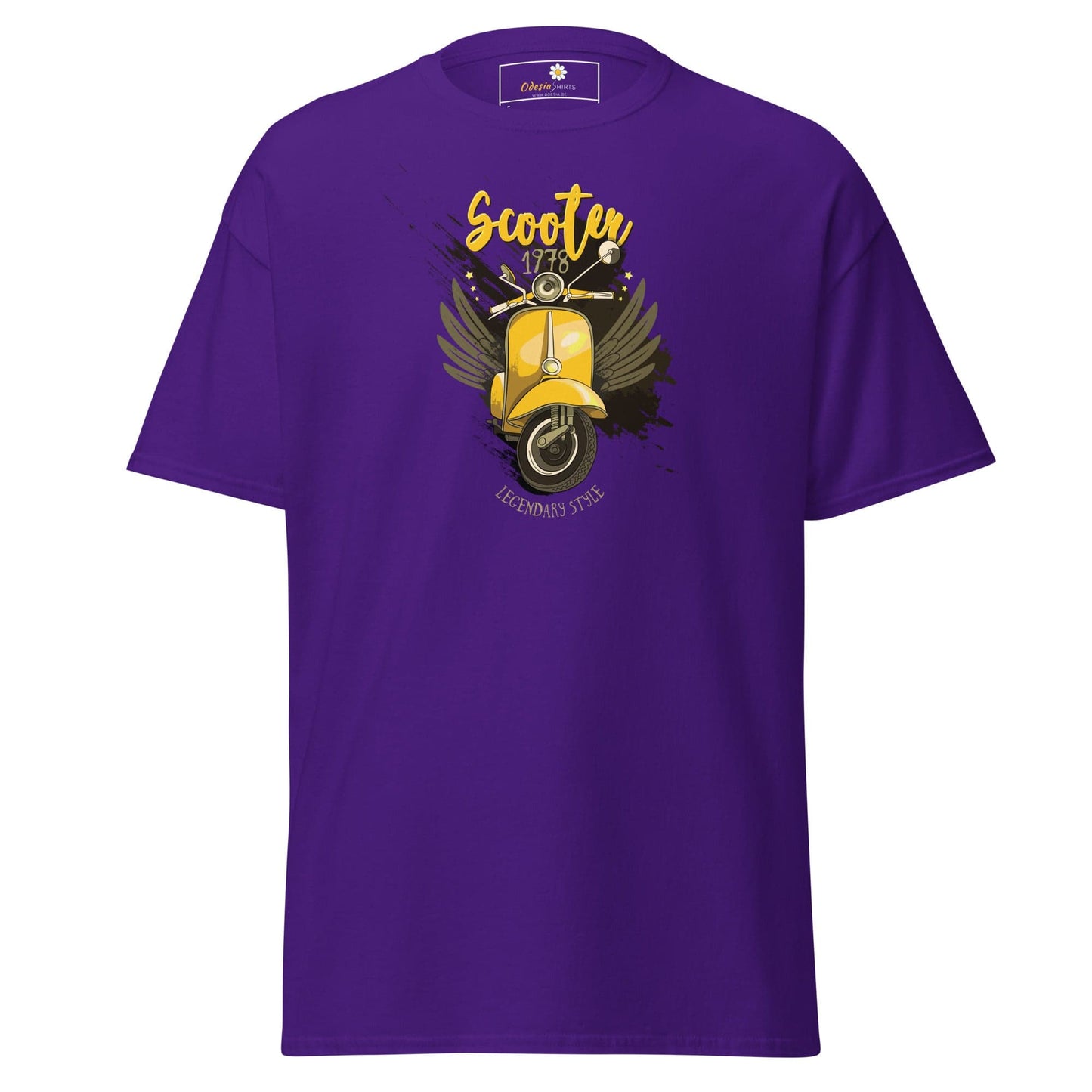 Unisex classic t-shirt - VINTAGE SCOOTER 1978 - REGULAR - Purple / S