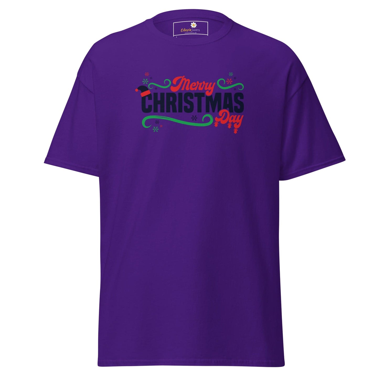 Unisex classic t-shirt - SEASONAL MERRY CHRISTMAS - REGULAR - Purple / S
