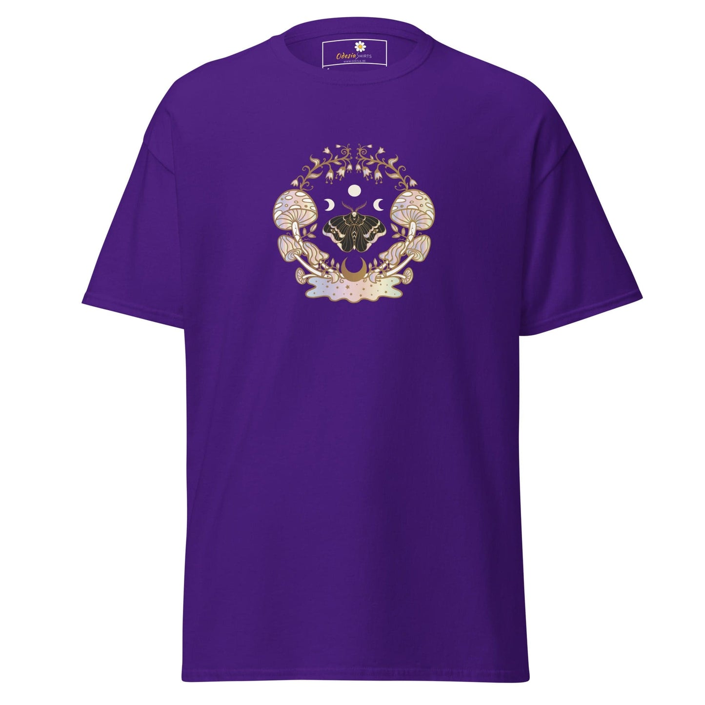 Unisex classic t-shirt - MYSTIC MAGIC MUSHROOMS - REGULAR - Purple / S