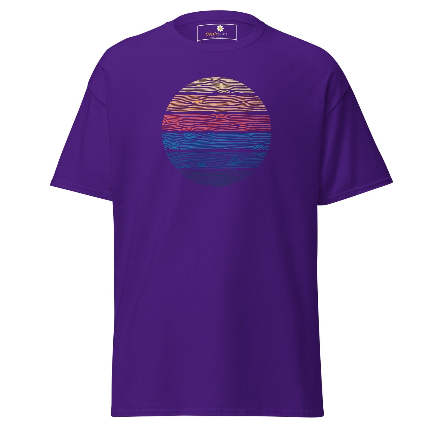 Unisex classic t-shirt - MISC COLOR CIRCLE - REGULAR - Purple / S