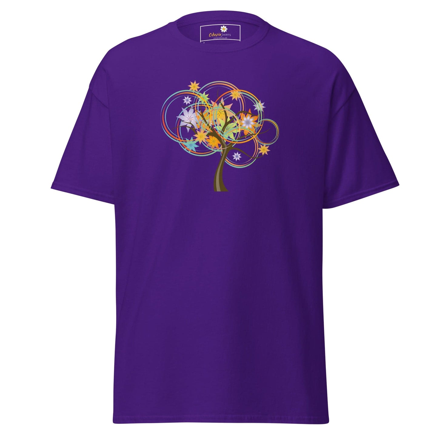 Unisex classic t-shirt - NATURE LIFE TREE - REGULAR - Purple / S