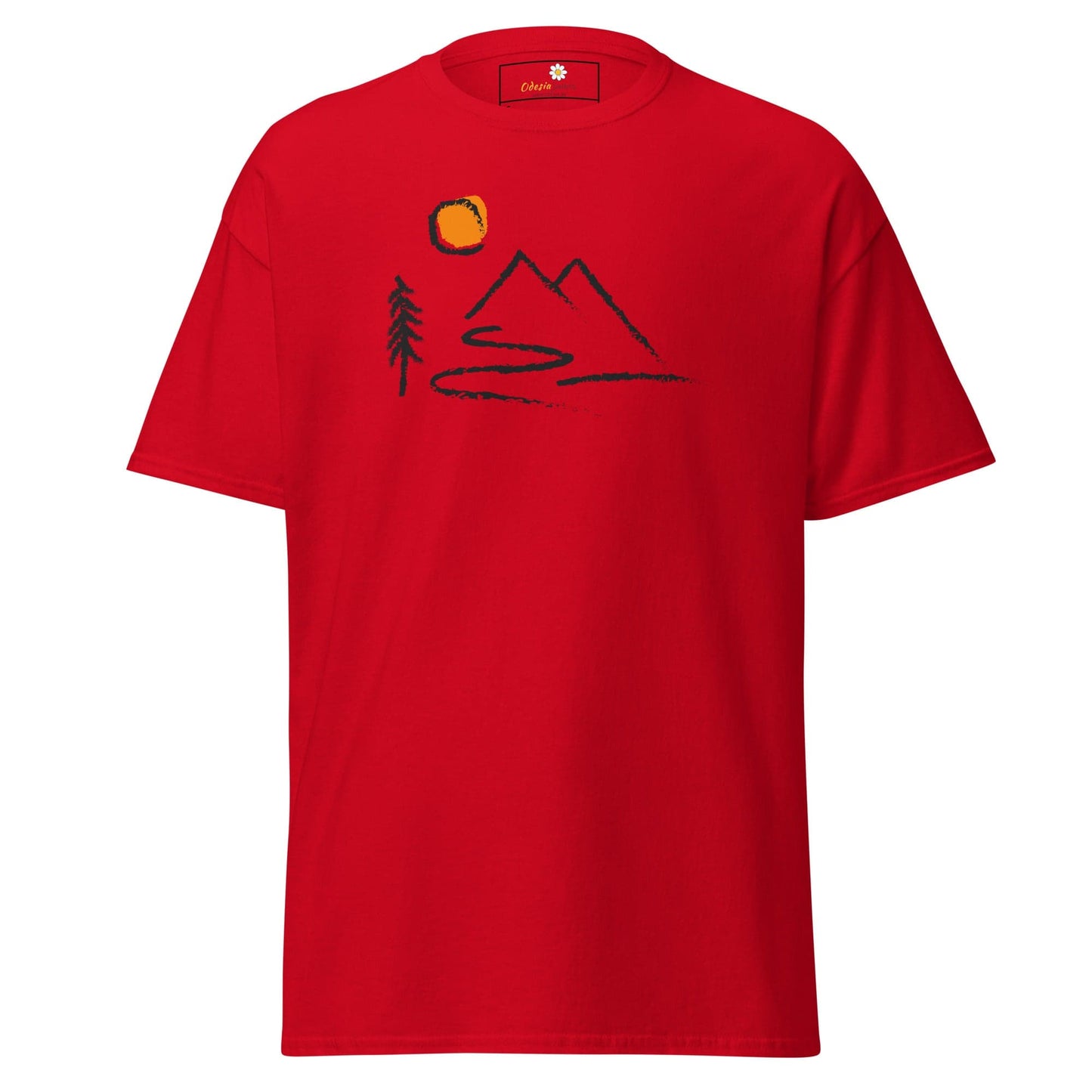 Unisex classic t-shirt - ADVENTURE OUTDOORS FUN - REGULAR - Red / S