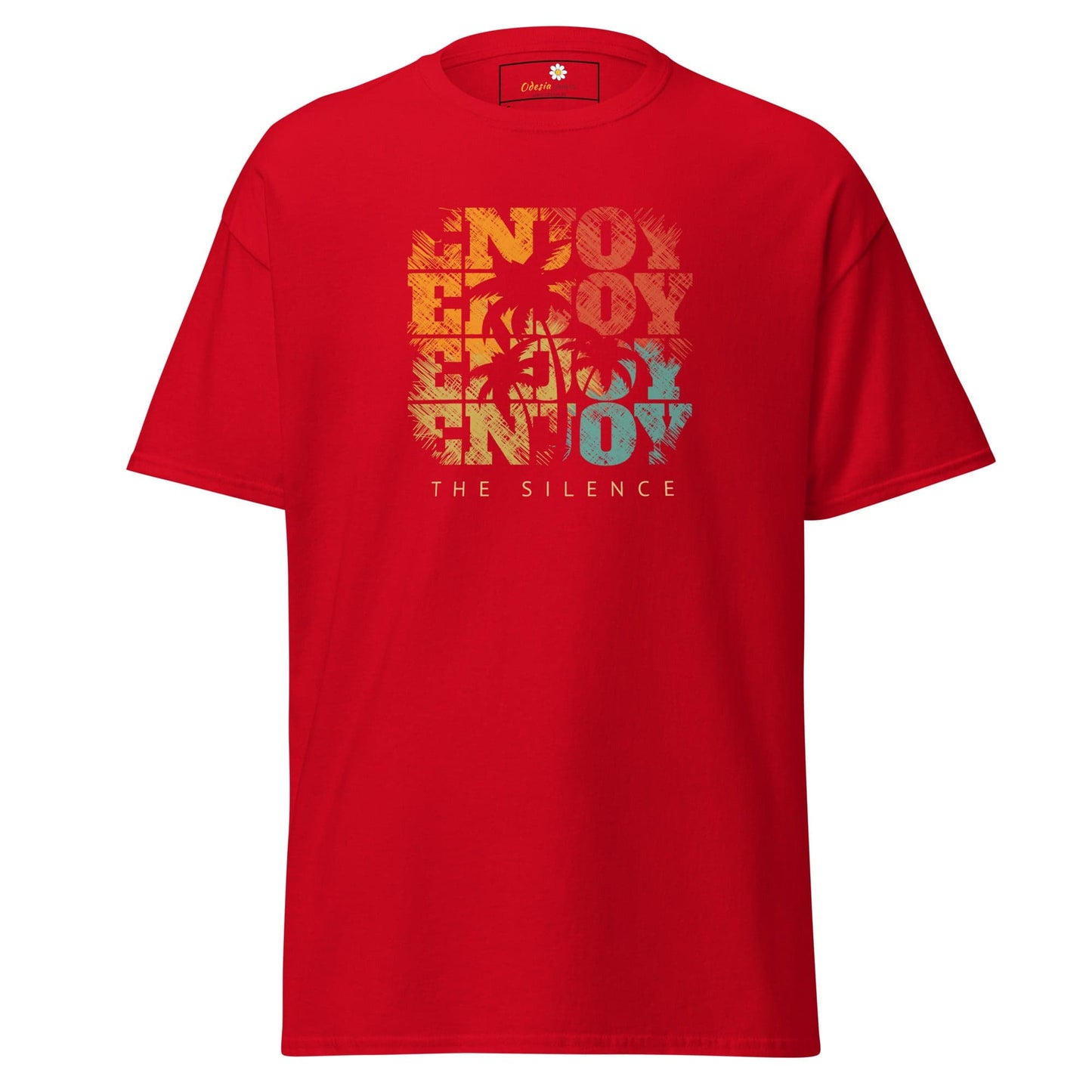 Unisex classic t-shirt - SUMMER ENJOY ENJOY - REGULAR - Red / S