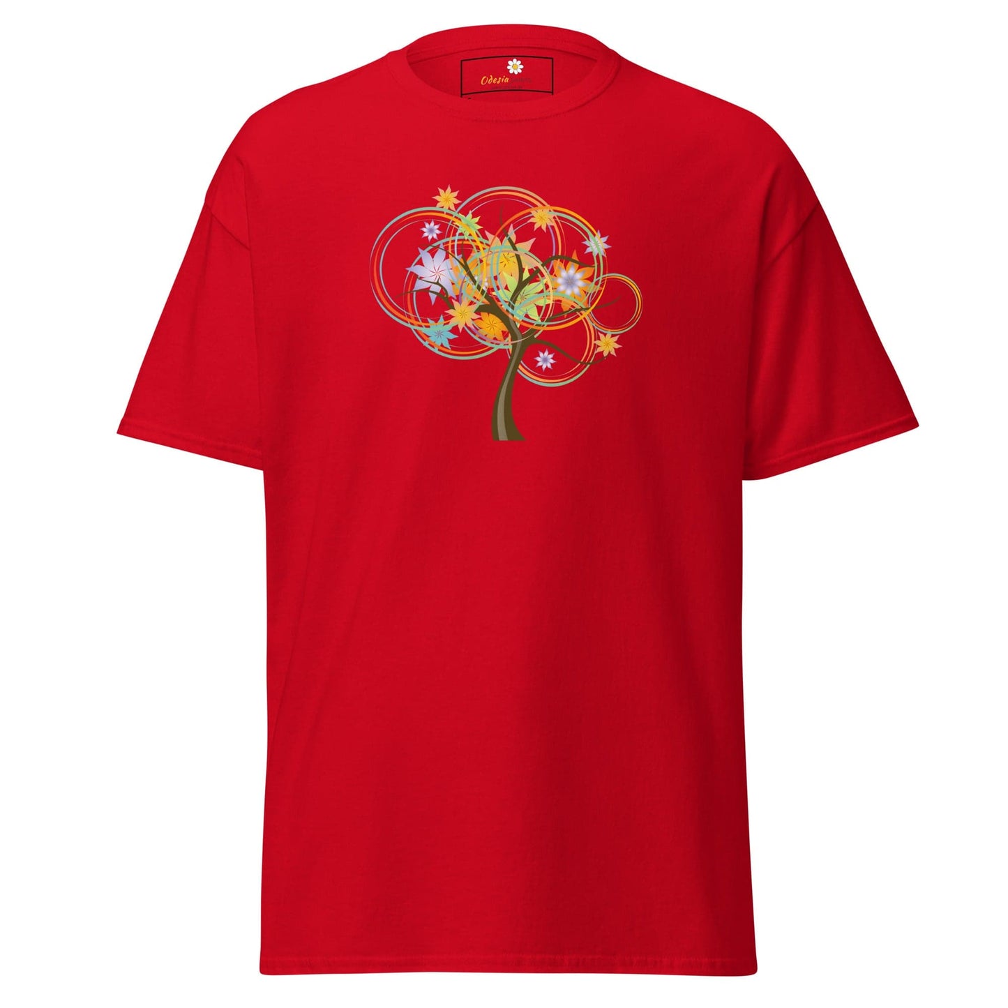 Unisex classic t-shirt - NATURE LIFE TREE - REGULAR - Red / S