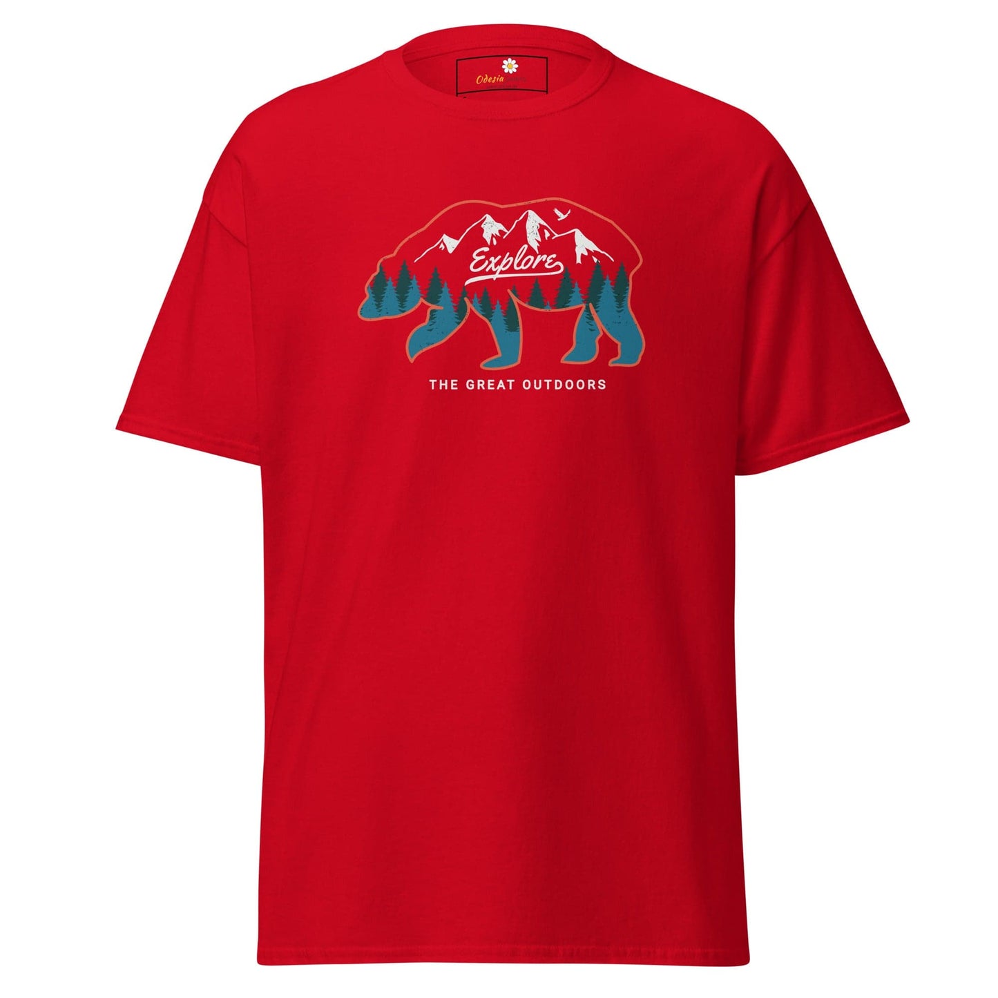 Unisex classic t-shirt ADVENTURE GREAT OUTDOORS - REGULAR - Red / S
