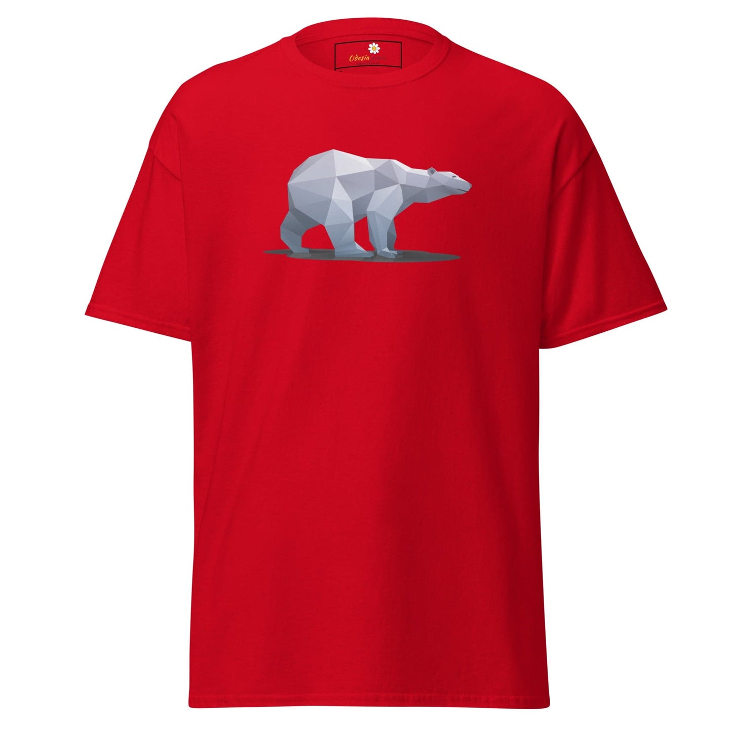 Unisex classic t-shirt - WILD LIFE ICE BEAR - REGULAR - Red / S