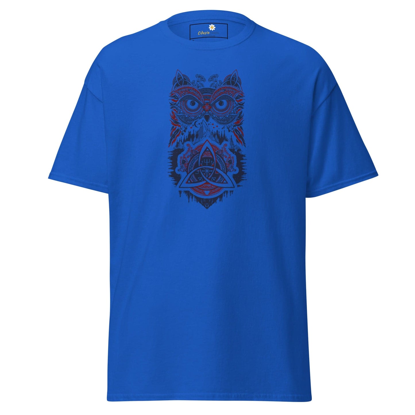 Unisex classic t-shirt - MYSTIC OWL TRIBES - REGULAR - Royal / S