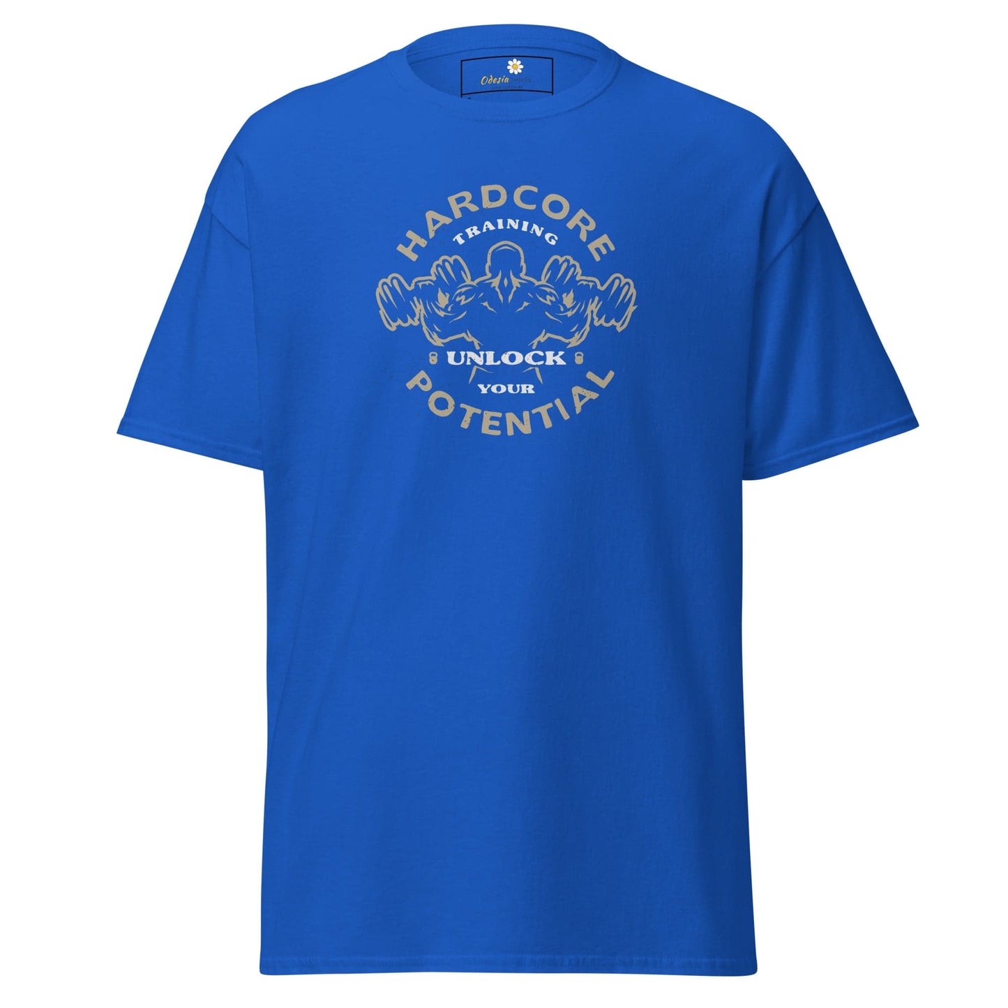 Unisex classic t-shirt - SPORT HARDCORE TRAINING - REGULAR - Royal / S