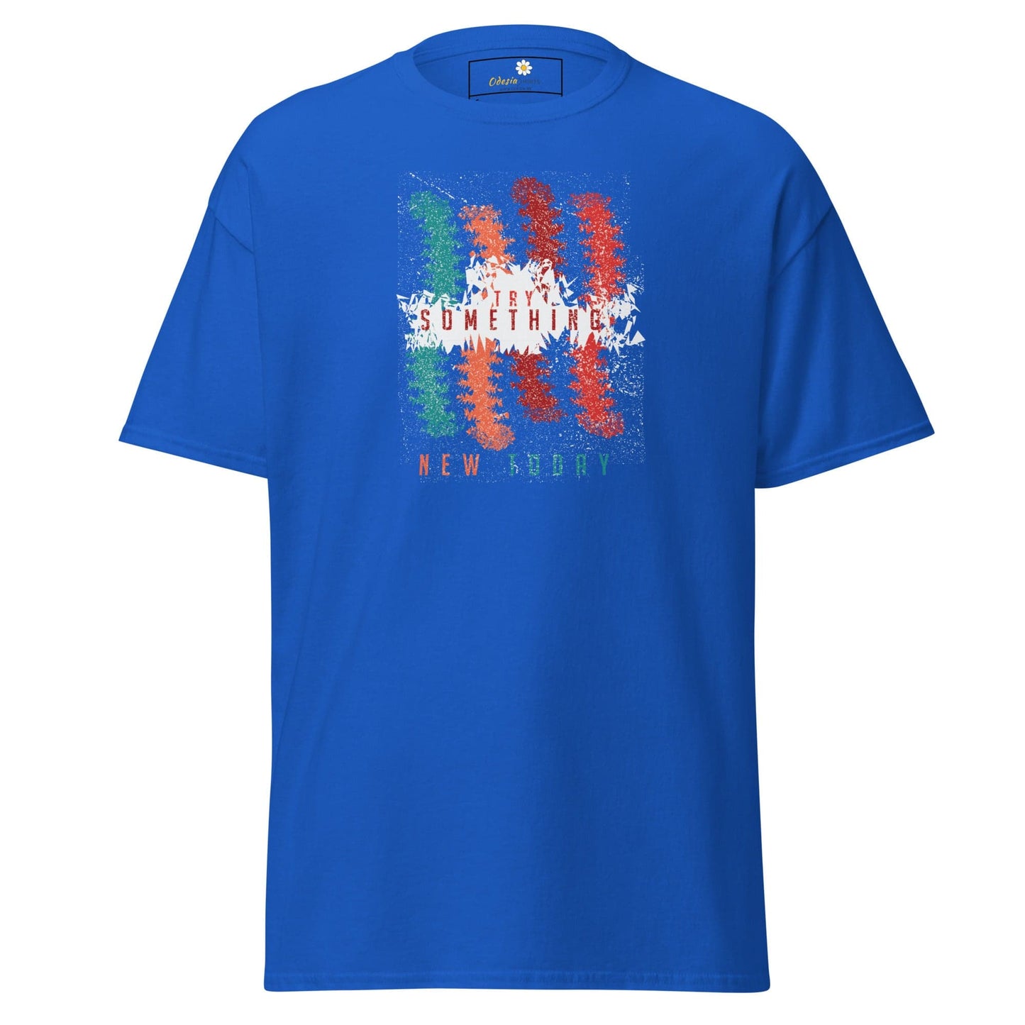 Unisex classic t-shirt - ABSTRACT COLOR LINES - REGULAR - Royal / S