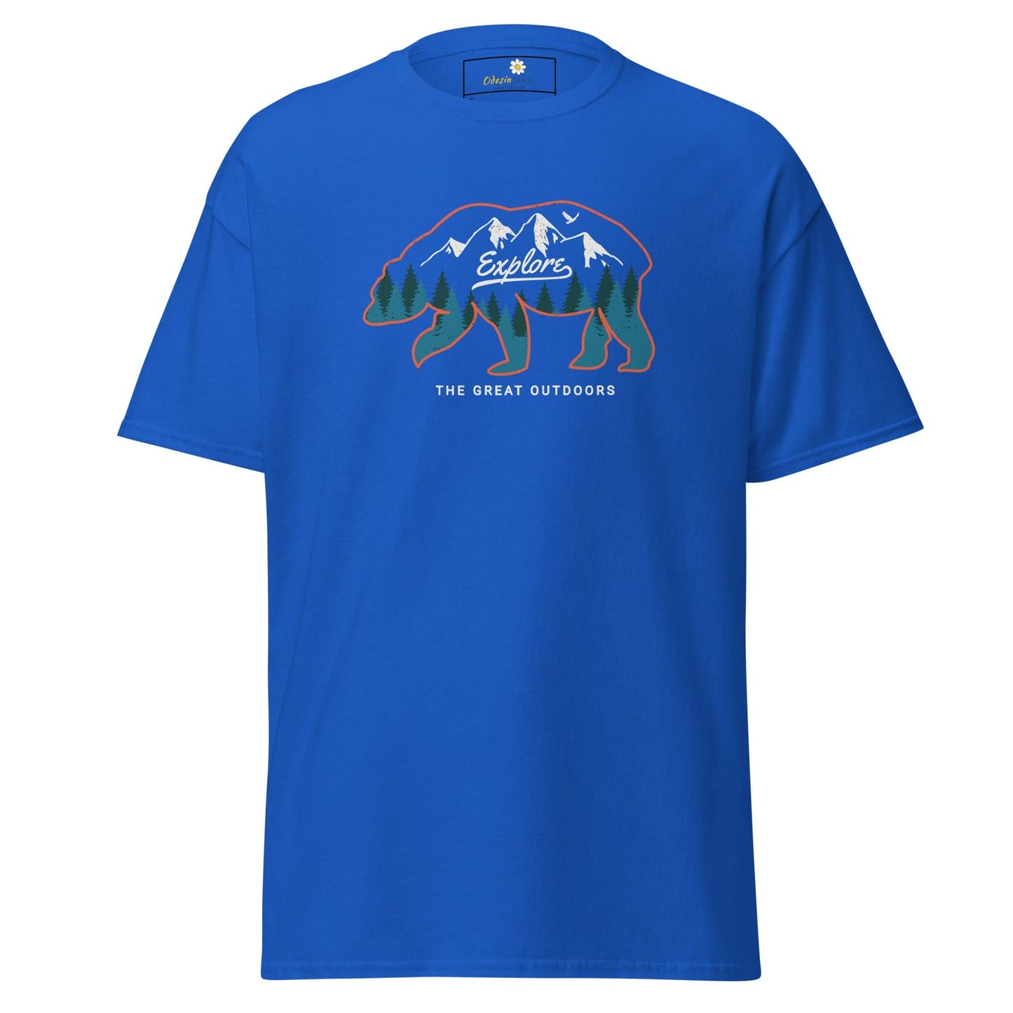 Unisex classic t-shirt ADVENTURE GREAT OUTDOORS - REGULAR - Royal / S