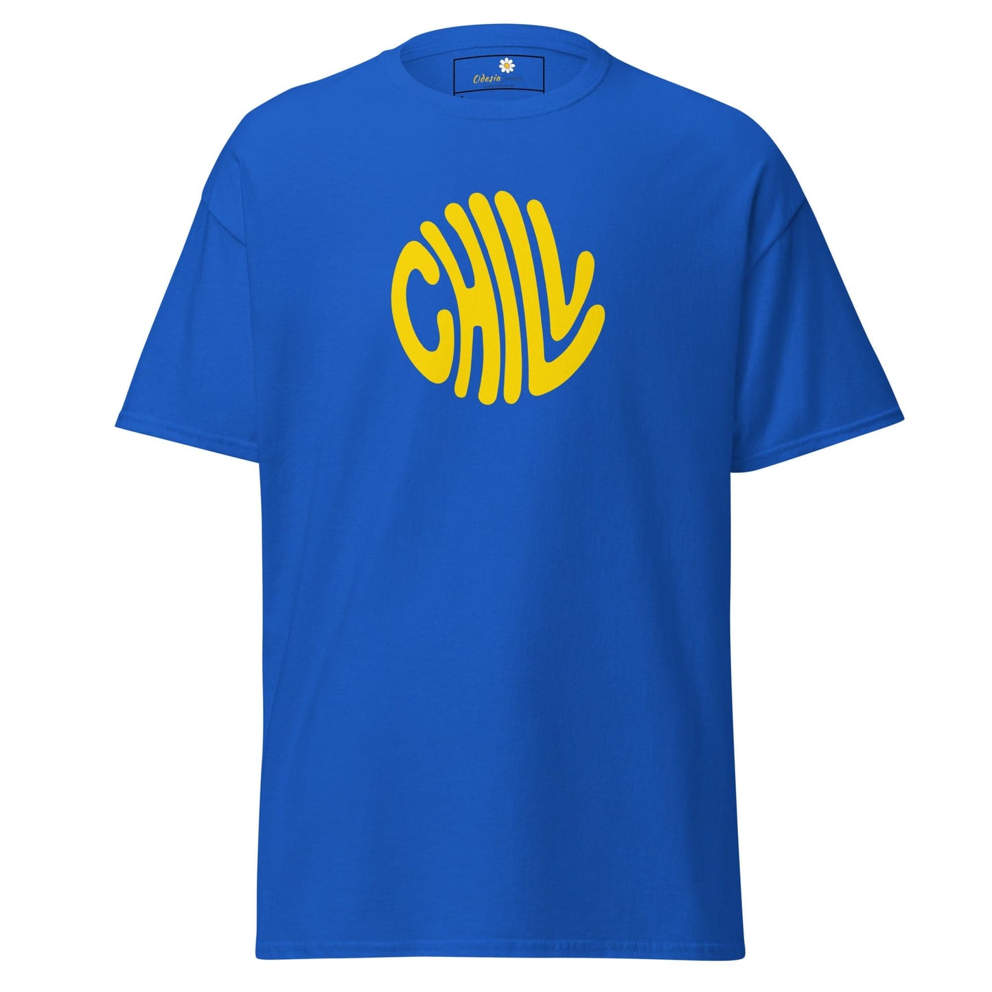Unisex classic t-shirt - POSITIVE CHILL CIRCLE - REGULAR - Royal / S