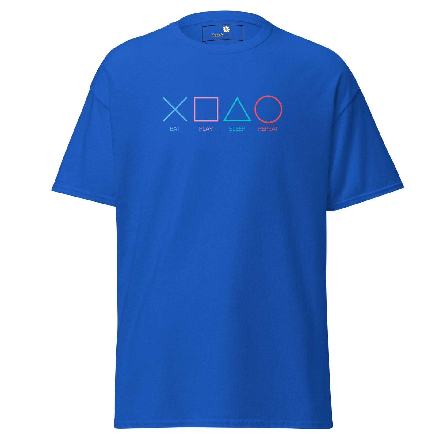 Unisex classic t-shirt - GAMERS PLAY BUTTONS - REGULAR - Royal / S