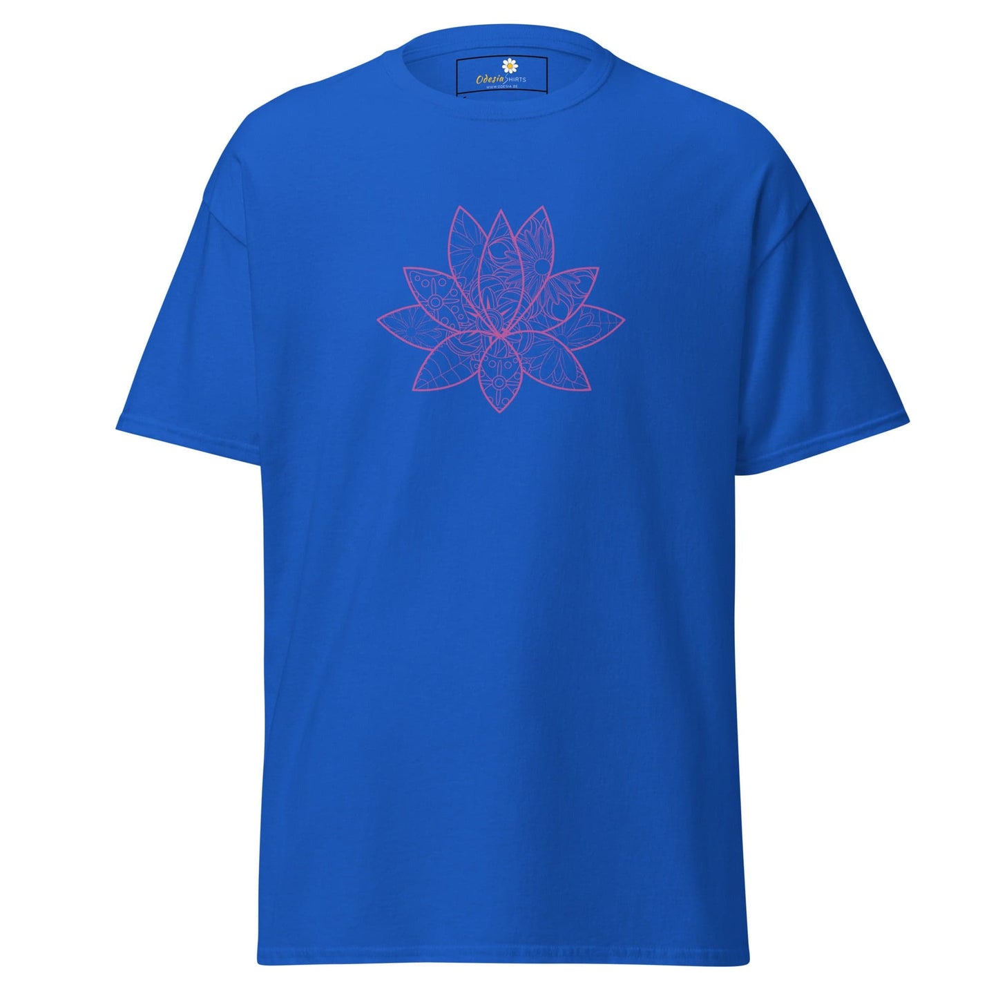 Unisex classic t-shirt - NATURE SPIRITUAL LOTUS FLOWER - REGULAR - Royal / S