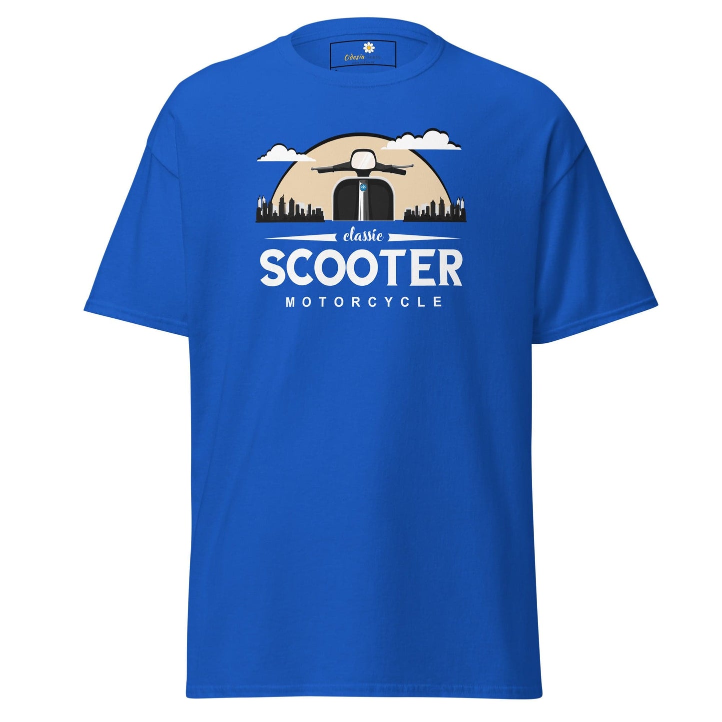 Unisex classic t-shirt - MOTOR SCOOTER RIDE - REGULAR - Royal / S