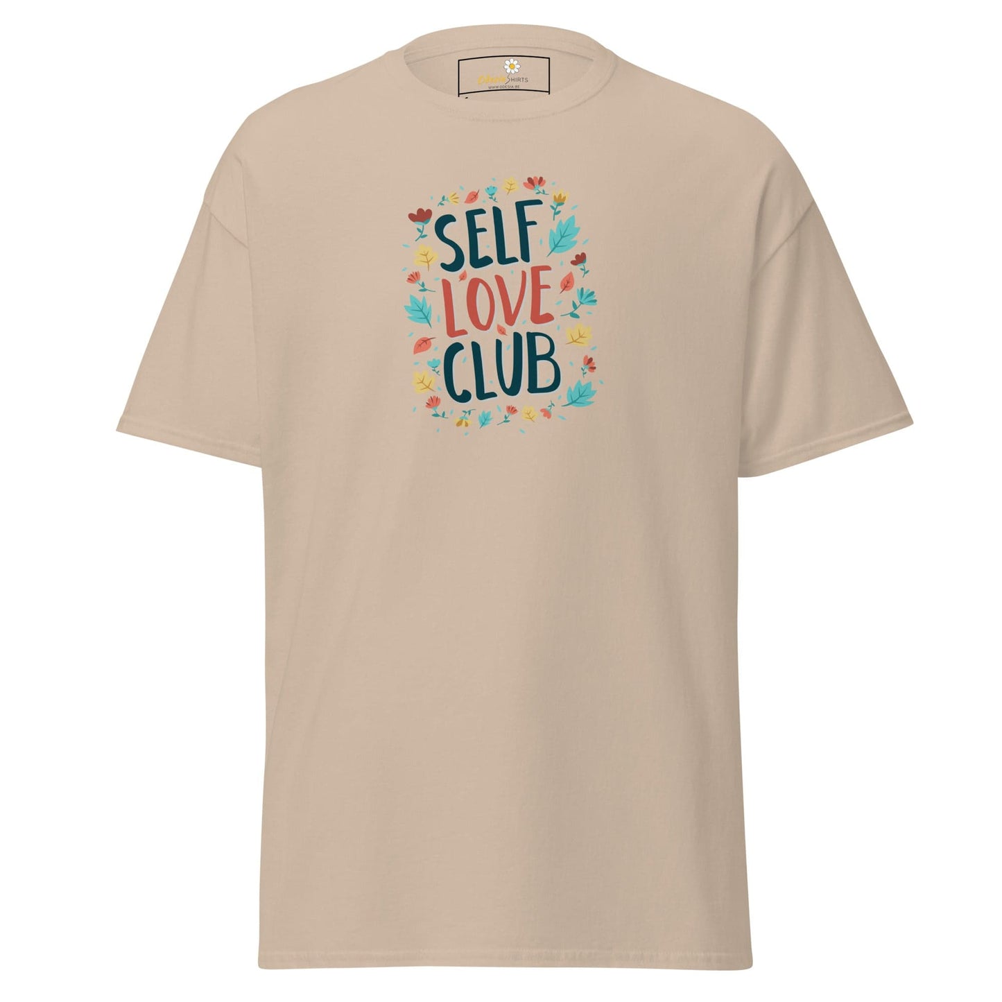 Unisex classic t-shirt - POSITIVE SELF LOVE CLUB - REGULAR - Sand / S