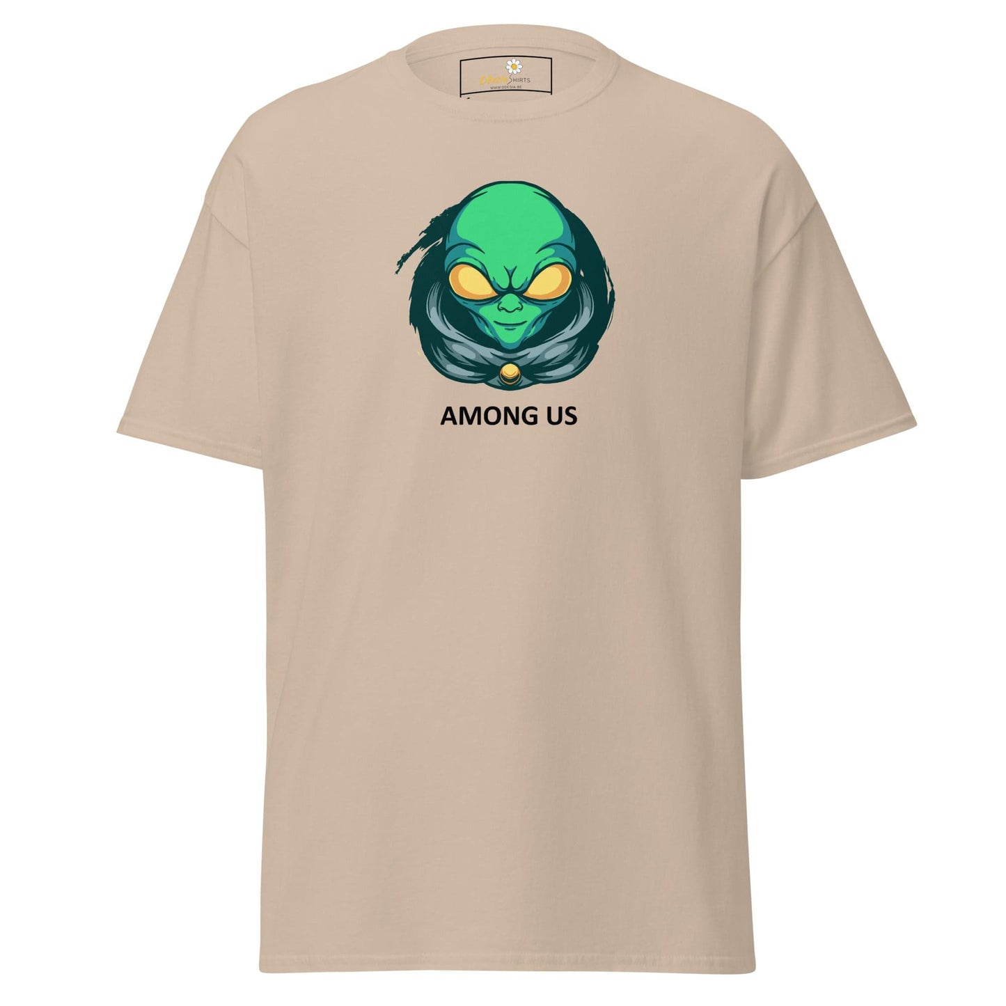 Unisex classic t-shirt - SPACE ALIEN AMONG US - REGULAR - Sand / S