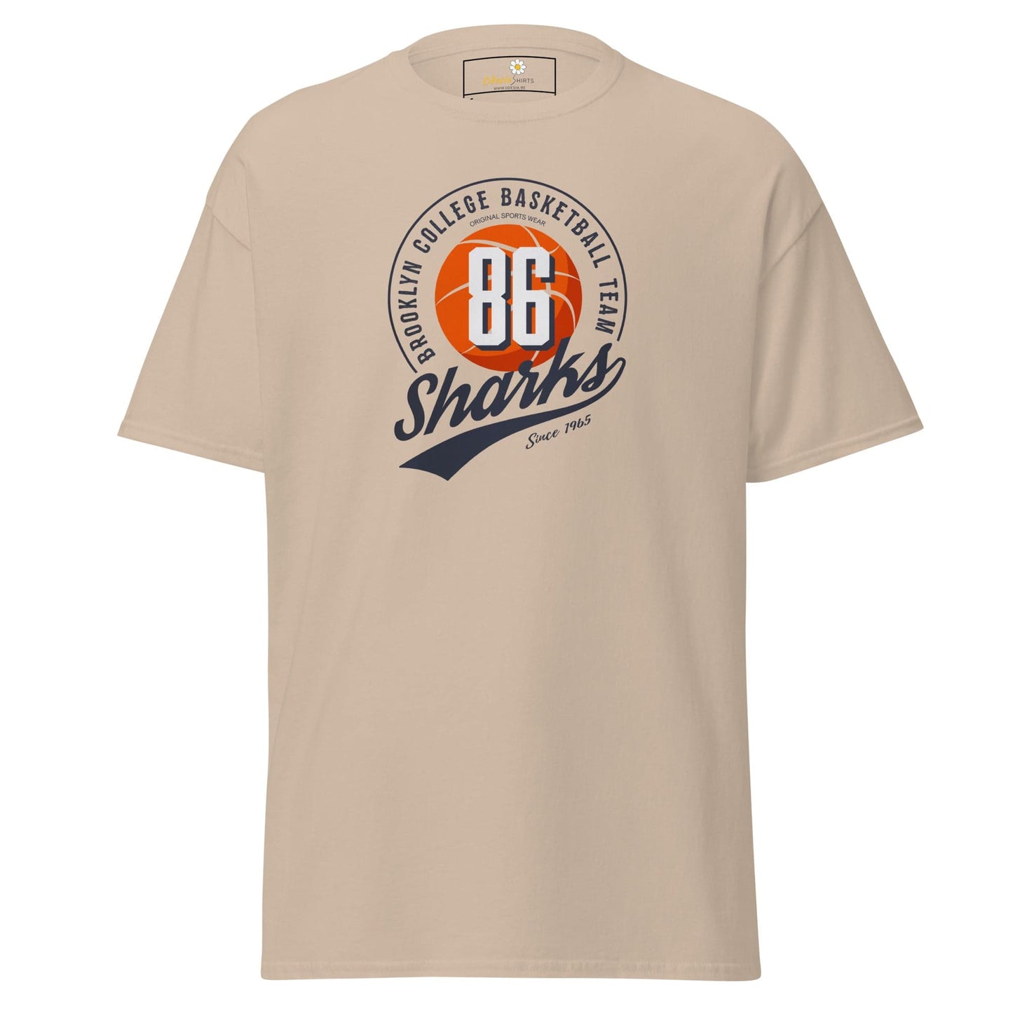 Unisex classic t-shirt - SPORT 86 SHARKS - REGULAR - Sand / S