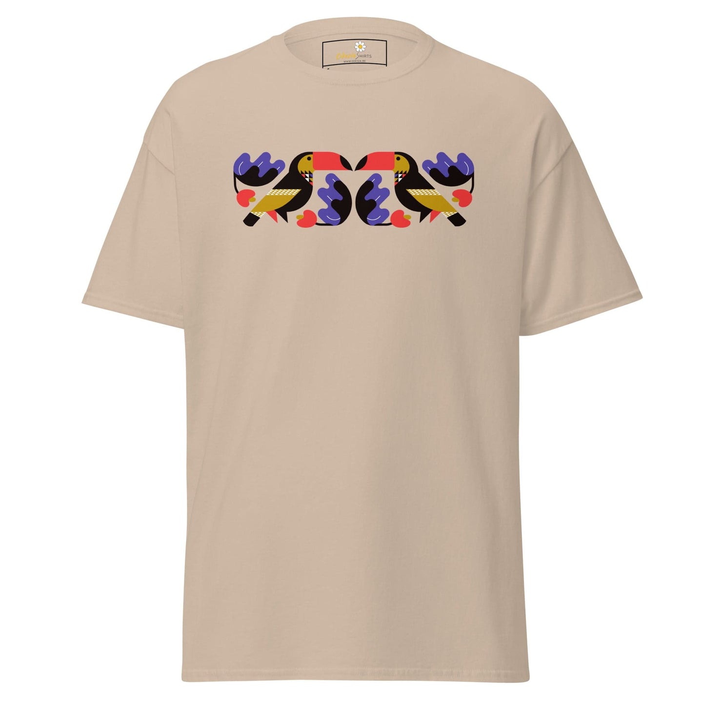 Unisex classic t-shirt - WILD LIFE TOUCAN MIRROR - REGULAR - Sand / S