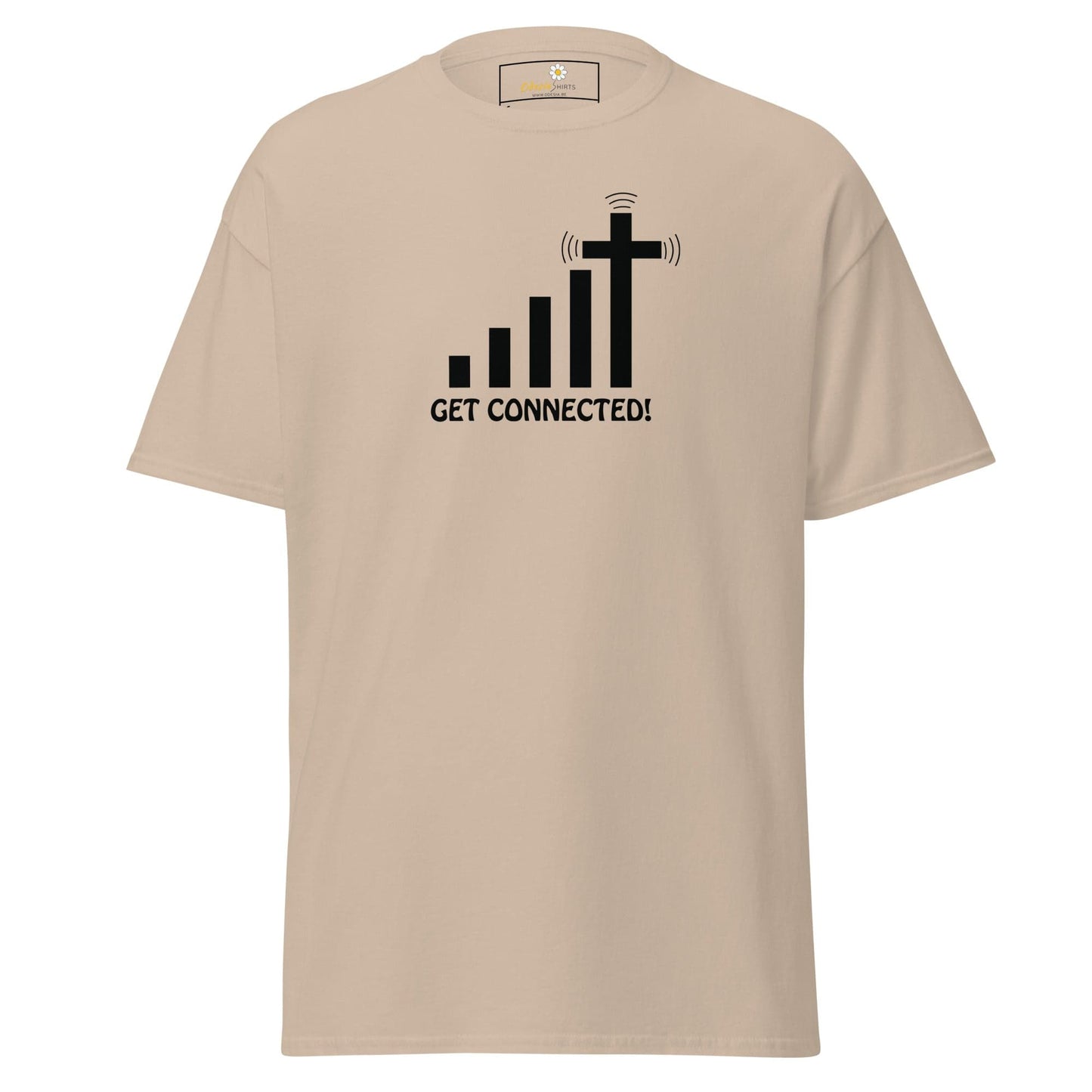 Unisex classic t-shirt - SPIRITUAL GET CONNECTED - REGULAR - Sand / S