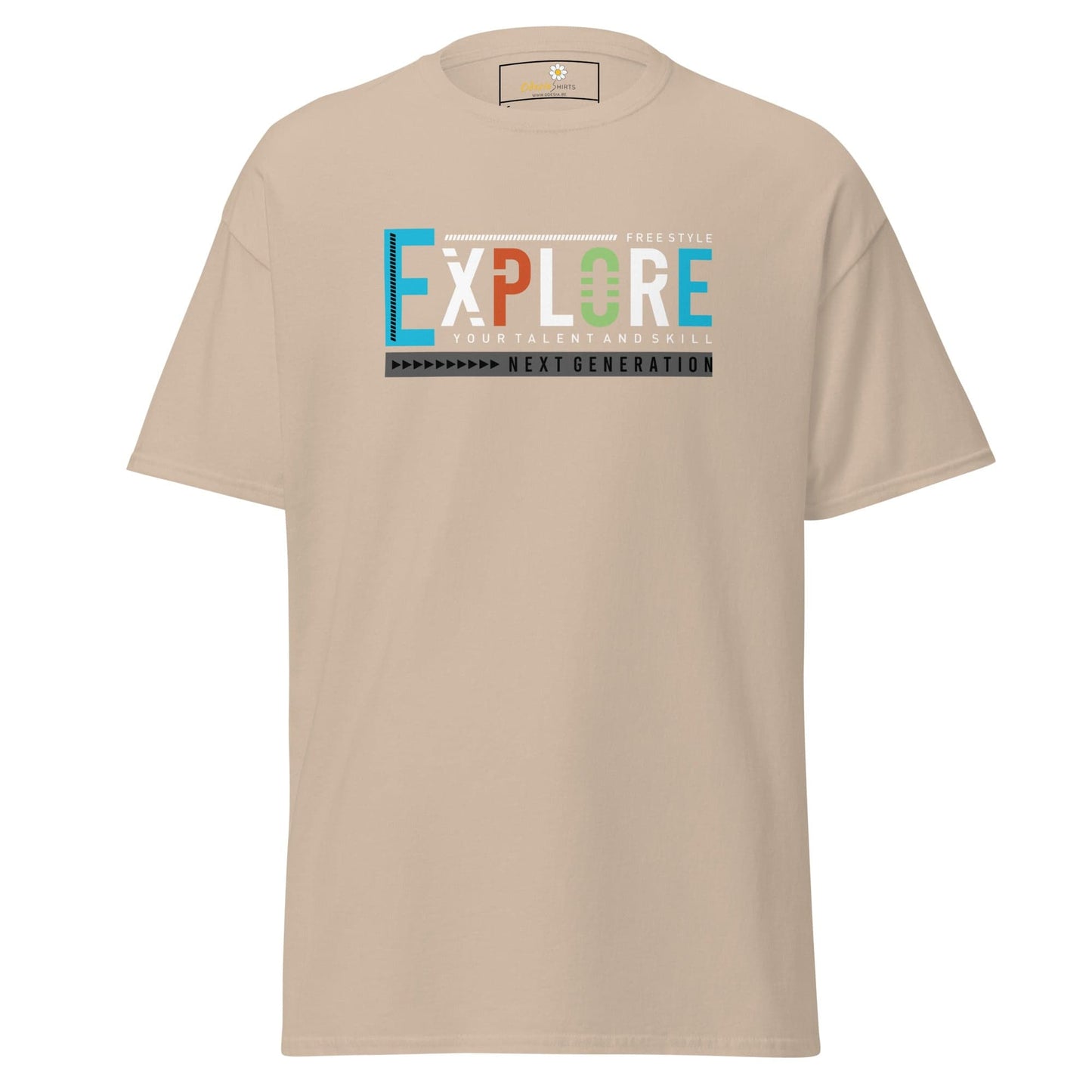 Unisex classic t-shirt - ADVENTURE EXPLORE FREESTYLE - REGULAR - Sand / S