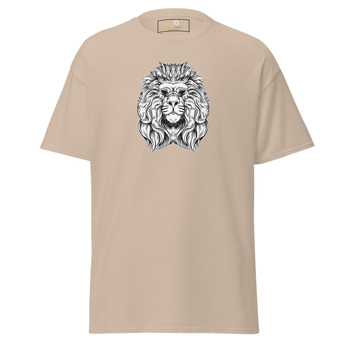 Unisex classic t-shirt - WILD LIFE LION HEAD - REGULAR - Sand / S
