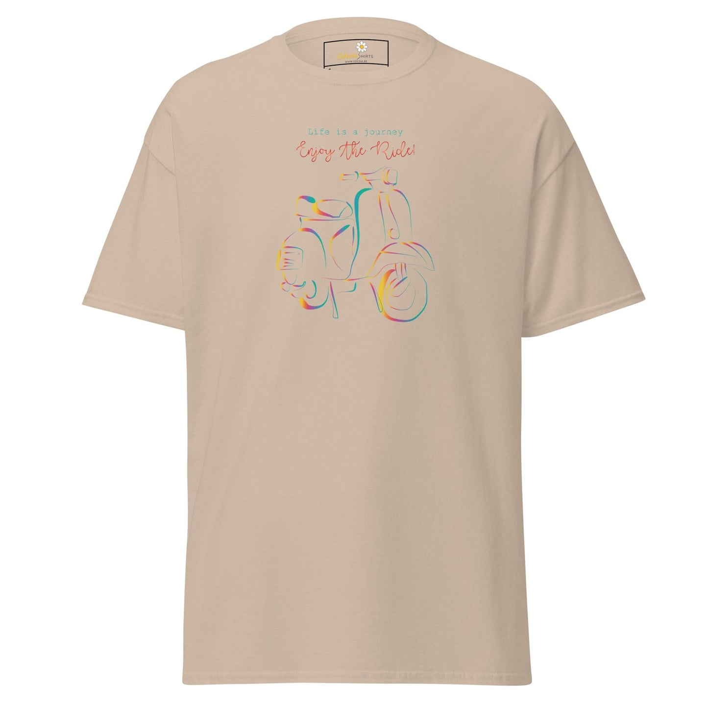 Unisex classic t-shirt - VINTAGE ENJOY RIDE - REGULAR - Sand / S