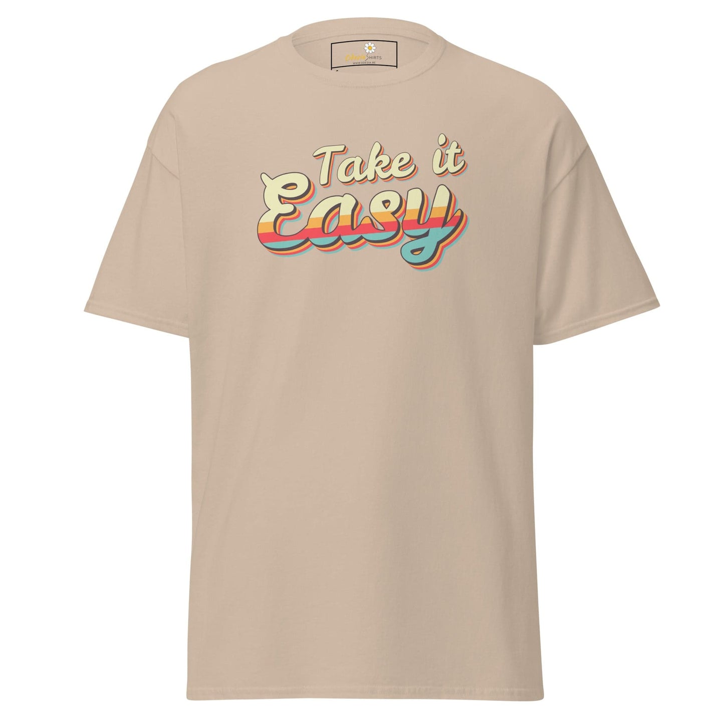 Unisex classic t-shirt - TEXT TAKE IT EASY - REGULAR - Sand / S